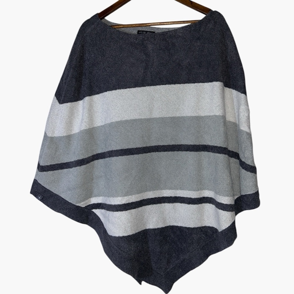 Barefoot Dreams CozyChic Ultra Lite Ocean Breeze Poncho SIZE OS PLUS
